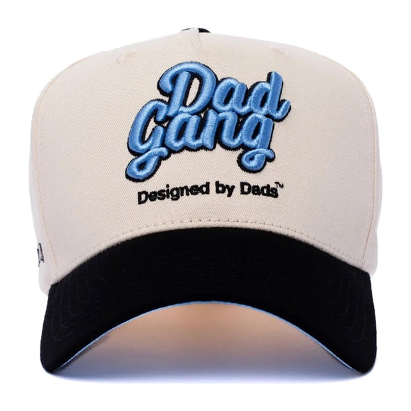 Dad Gang Logo Hat - Blue & Cream - Rooster 