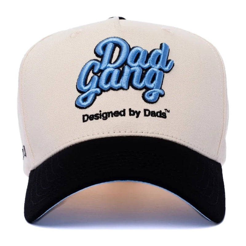 Dad Gang Logo Hat - Blue & Cream - Rooster 
