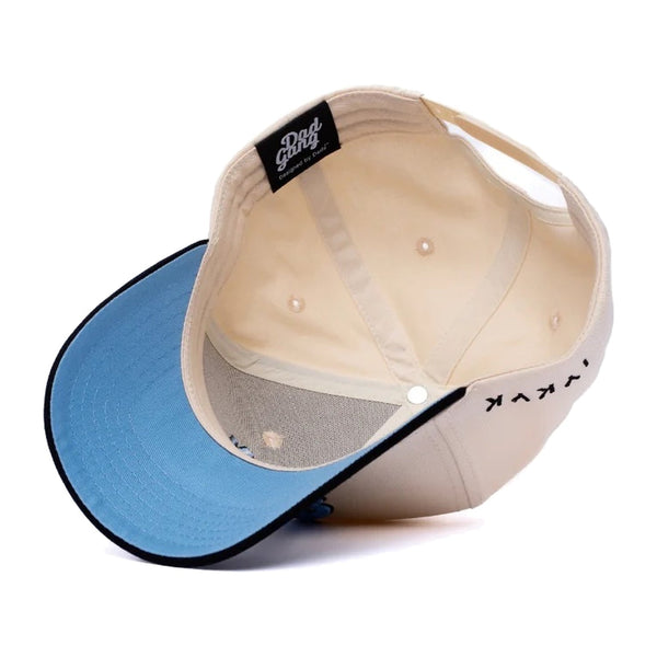 Dad Gang Logo Hat - Blue & Cream - Rooster 