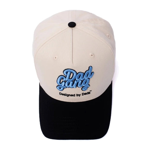 Dad Gang Logo Hat - Blue & Cream - Rooster 