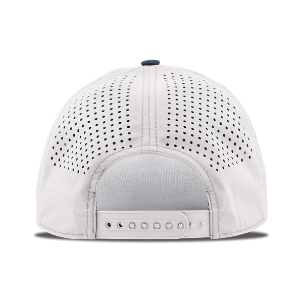 Dad Script Curved 5 Panel Rope Two Tone – White/Orion with White Rope