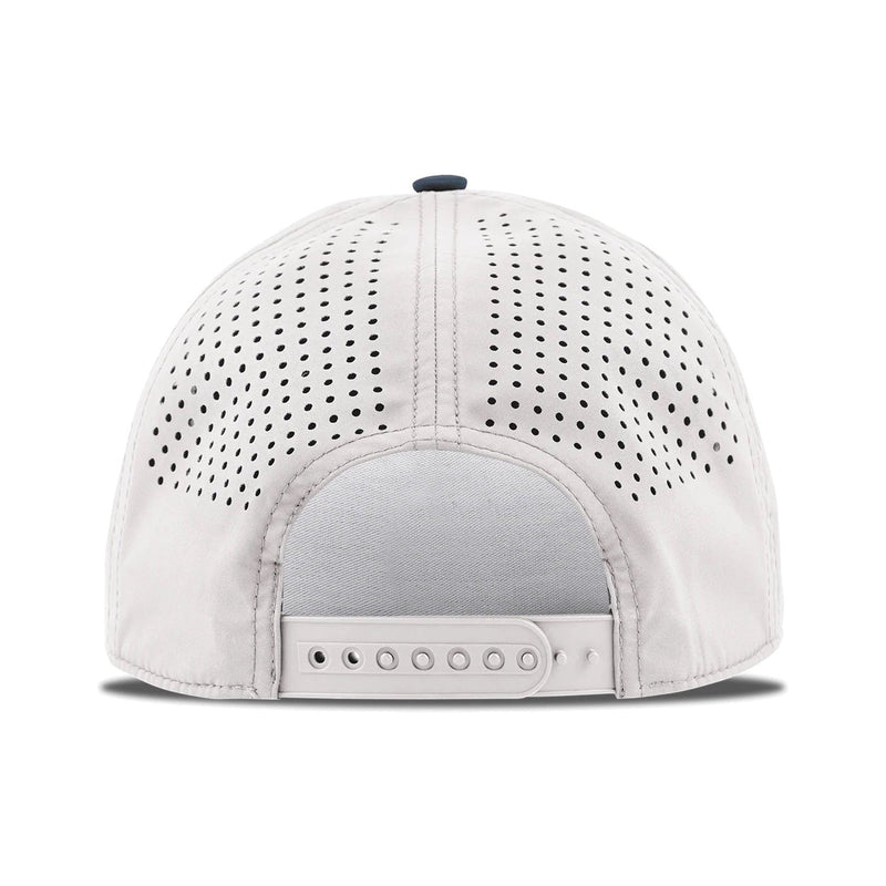 Dad Script Curved 5 Panel Rope Two Tone – White/Orion with White Rope