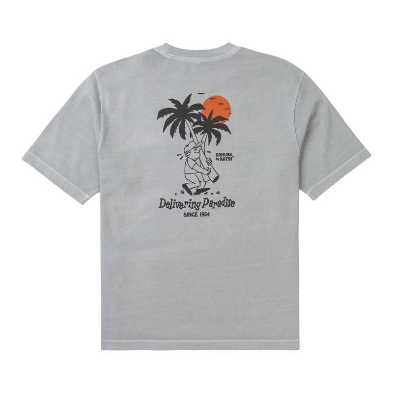 Delivery Box Fit Tee – Neutral Gray