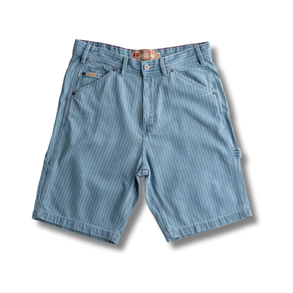 Dennis Striped Denim Short - Rooster 