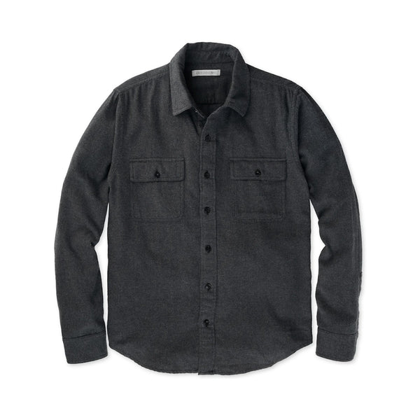 Dillon Pocket Flannel – Heather Charcoal