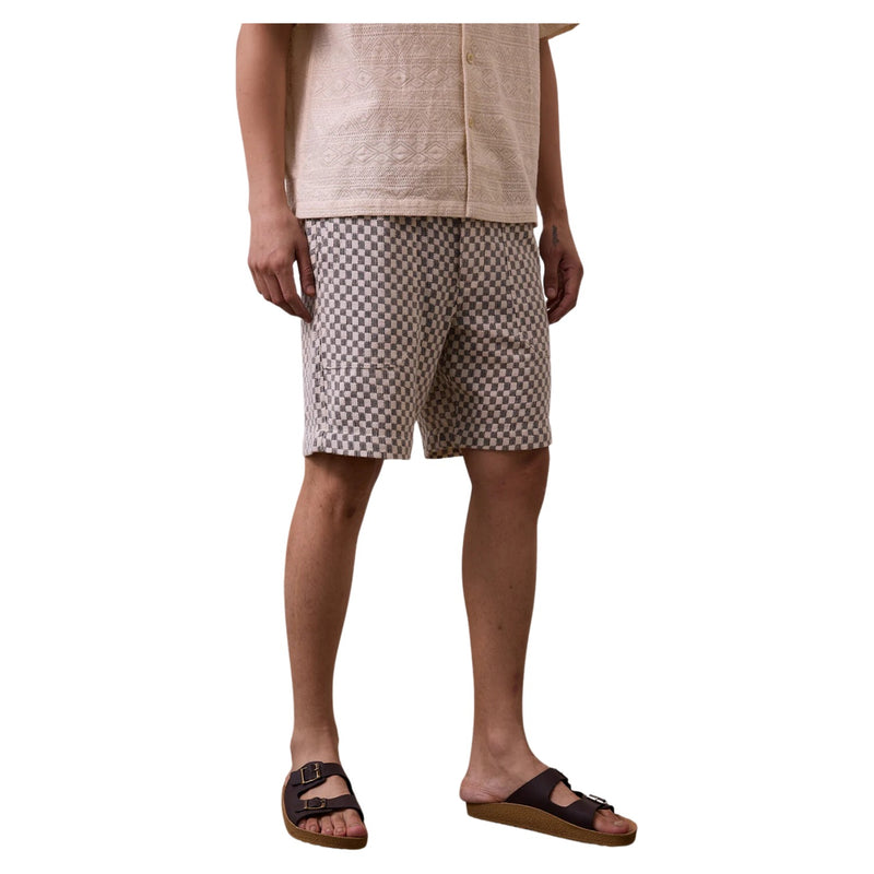 Dipak Shorts – CROCHET BLACK AND OFF WHITE