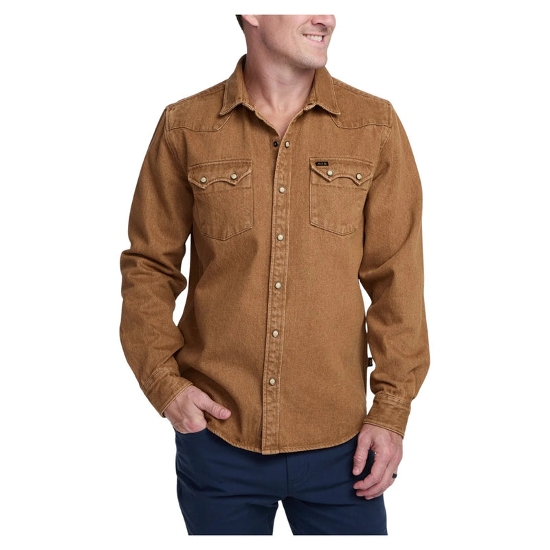 Dust Up Denim Snapshirt – Owens Oaker Wash