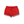 Back view of Duvin Poolside Tanning Swim Short in Red with single back pocket and subtle logo tag