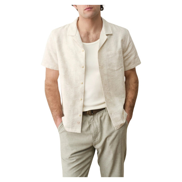 Elio Jacquard Resort Shirt - Rooster 