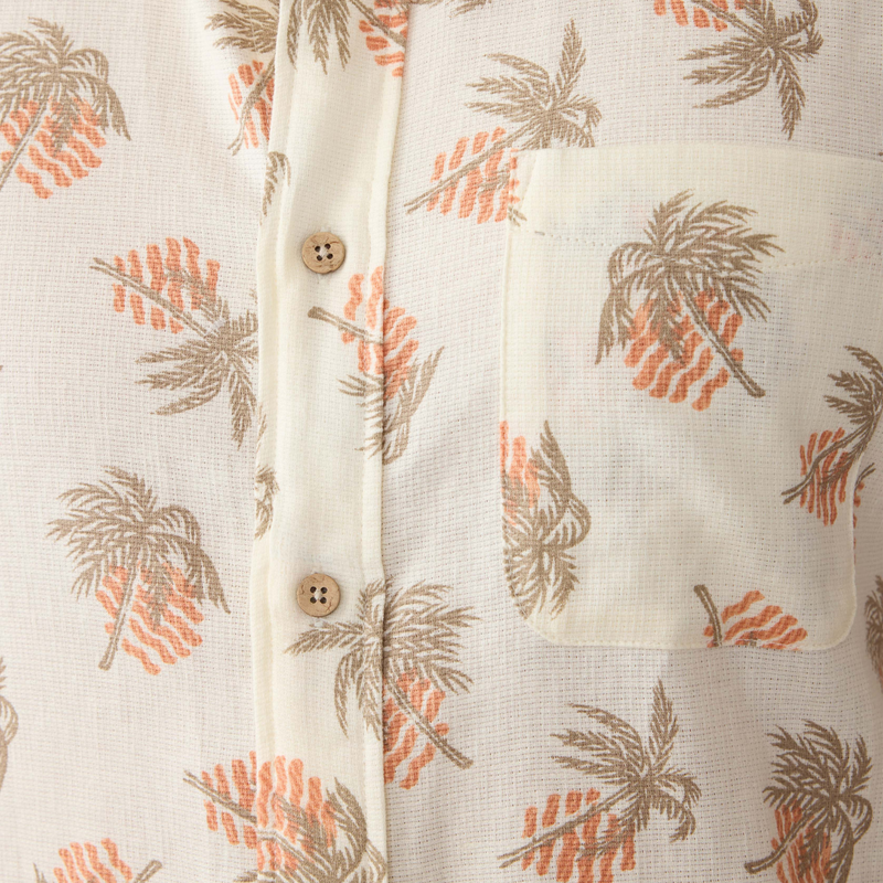 Breeze Shirt - Sunlit Palm & Waves – Sunlit Palm & Waves