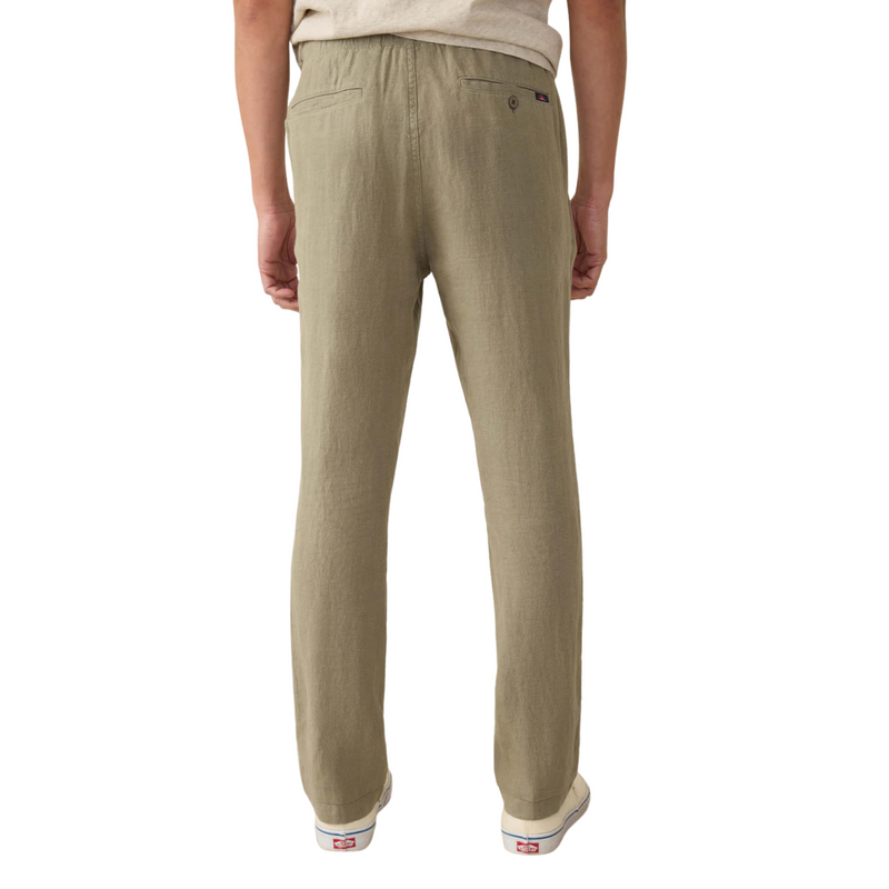 Linen Drawstring Pant – Canyon Olive