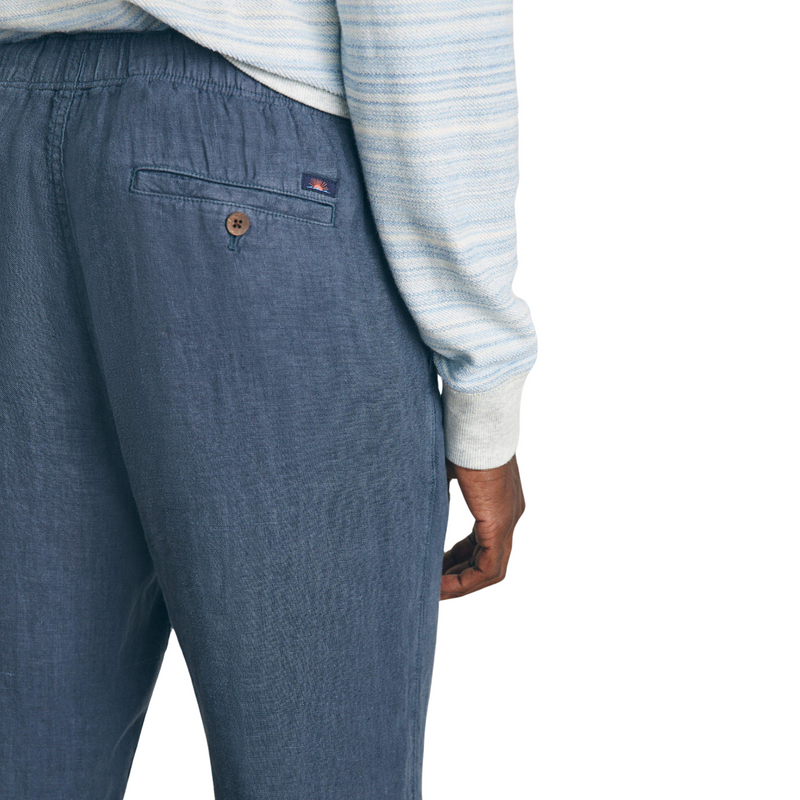 Linen Drawstring Pant – Look Out Navy
