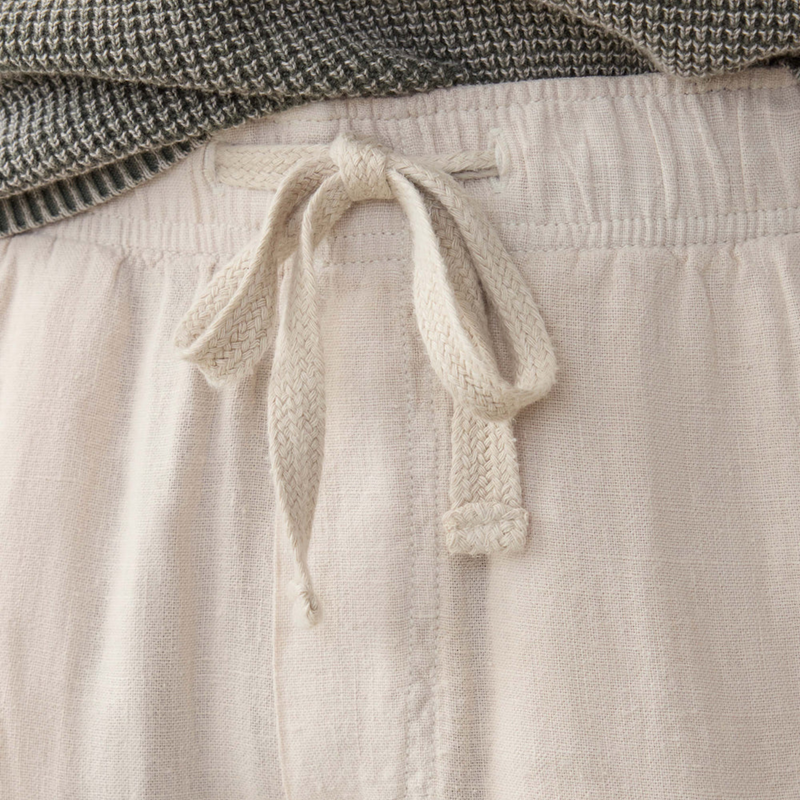 Linen Drawstring Pant – Weathered Sand