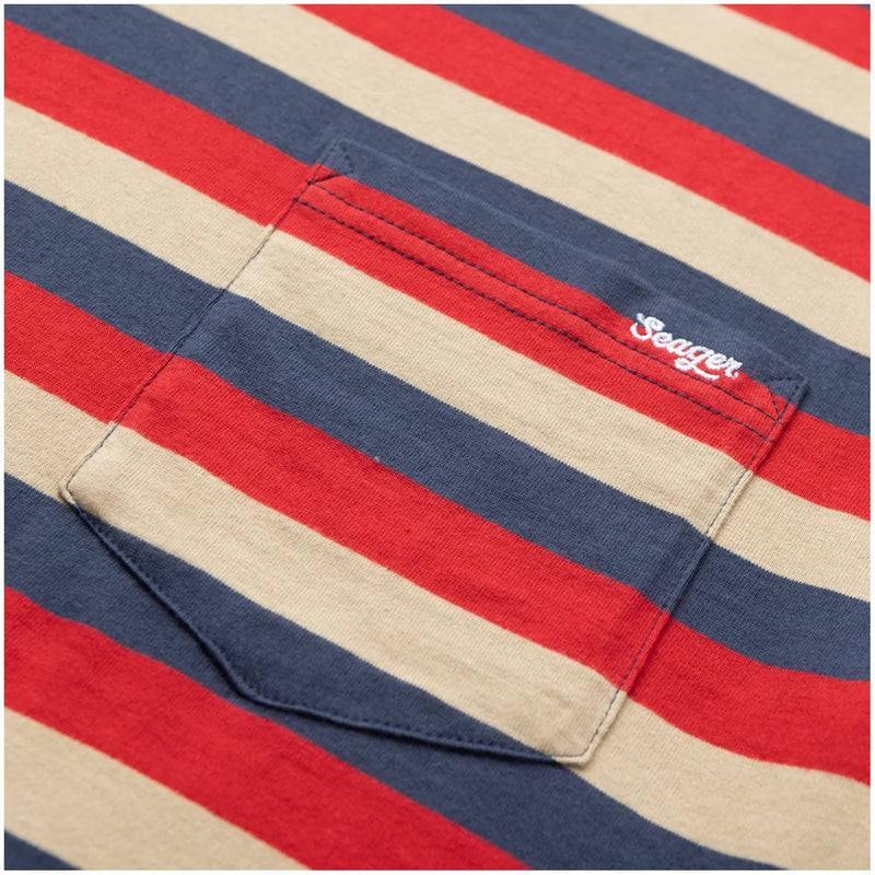 Canyon Stripe Crew – Red/Blue