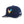 Front view of Waggle Feelin' Cocky Hat in Navy featuring an embroidered rooster swinging a golf club on a structured five-panel crown