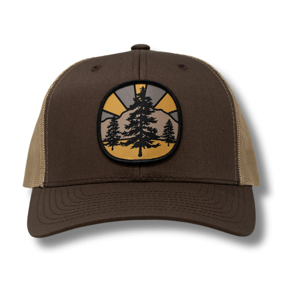 Flagstaff Pines Brown/Khaki Trucker - Rooster 