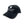 Side view of the black Ranchero Revival Gallop Hat showing curved brim and mesh back panel