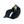 Flat lay of Ranchero Revival Gallop Hat in black showing front horse patch and classic trucker structure