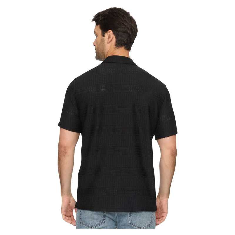 Gardiner SS Textured Shirt – Black