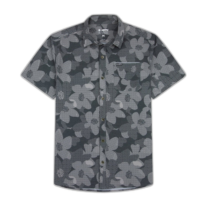 Garwood Woven Short Sleeve Shirt – Charcoal