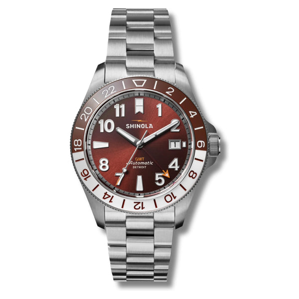Gift Set: Monster GMT 40mm Silver Bracelet - Rooster 