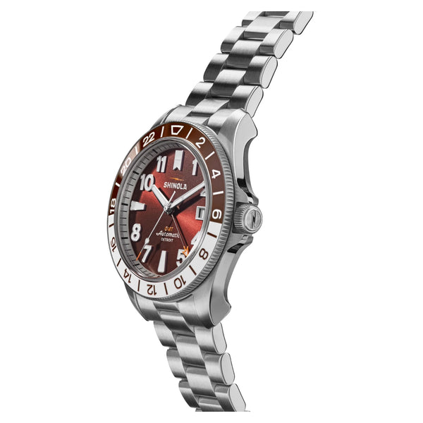 Gift Set: Monster GMT 40mm Silver Bracelet - Rooster 