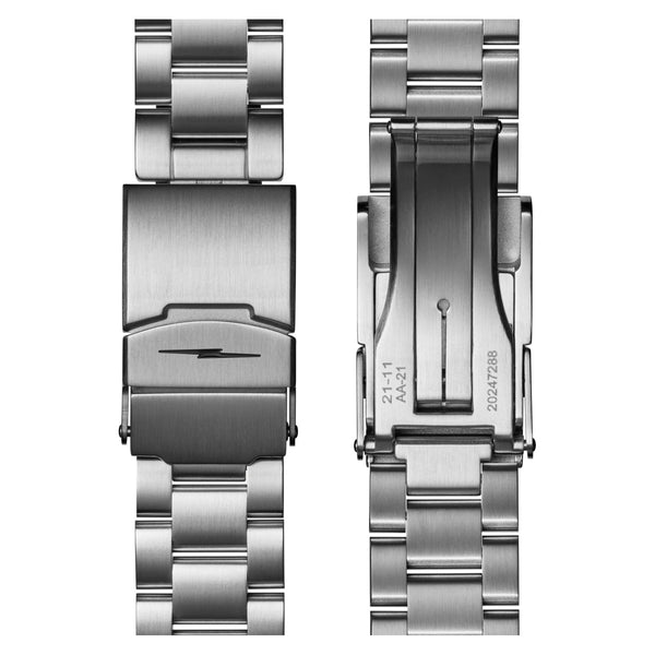 Gift Set: Monster GMT 40mm Silver Bracelet - Rooster 