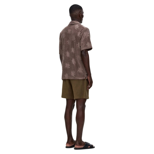 Back view of the OAS Ember Girona Terry Shirt with full print coverage and relaxed tailoring