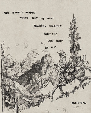 God's Churches Poster Print - Rooster 