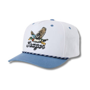 Greenhead Snapback White/Blue - Rooster 