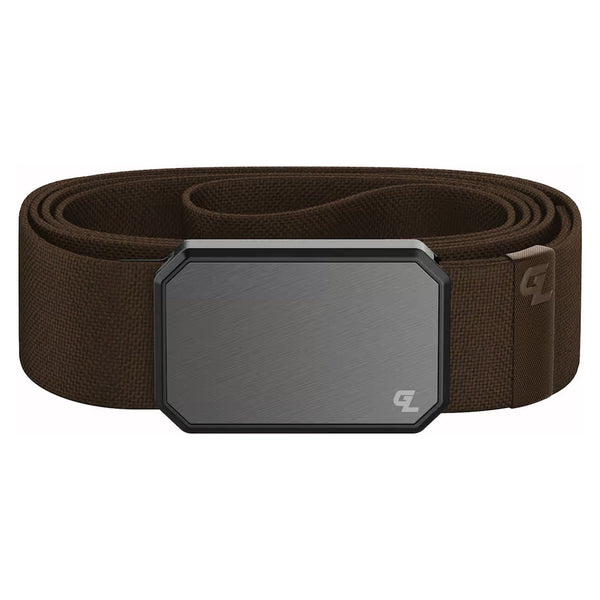 Groove Belt – Gun Metal/ Brown
