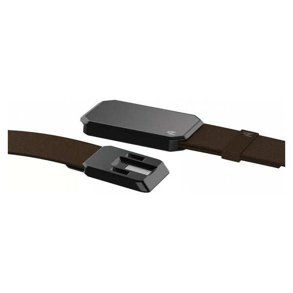 Groove Belt – Gun Metal/ Brown