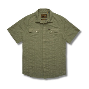 H Bar B Snapshirt - Eyelet Stripe - Rooster 