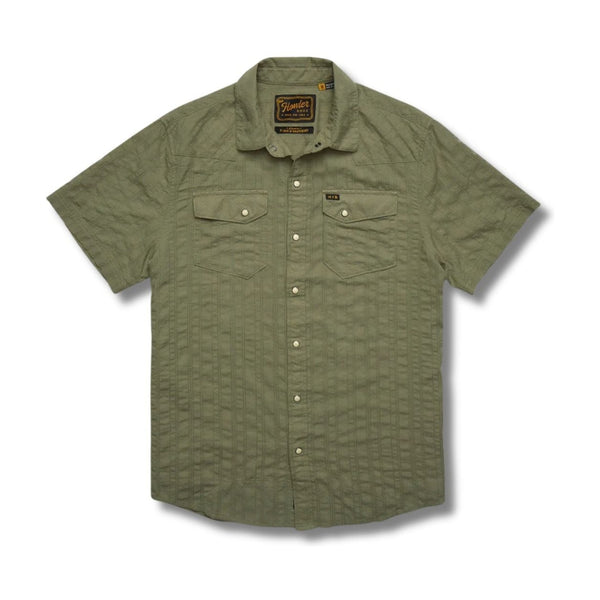 H Bar B Snapshirt - Eyelet Stripe - Rooster 