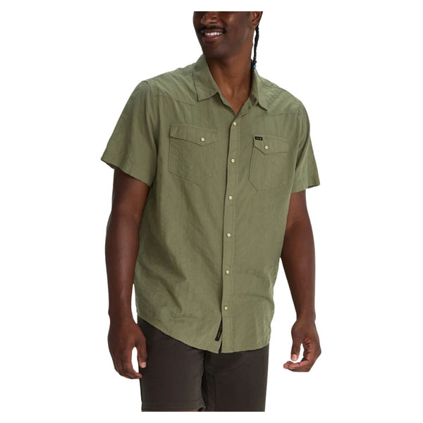 H Bar B Snapshirt - Eyelet Stripe - Rooster 