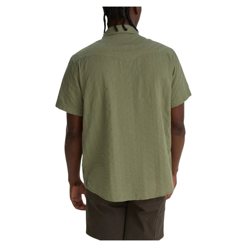 H Bar B Snapshirt - Eyelet Stripe – Cadet