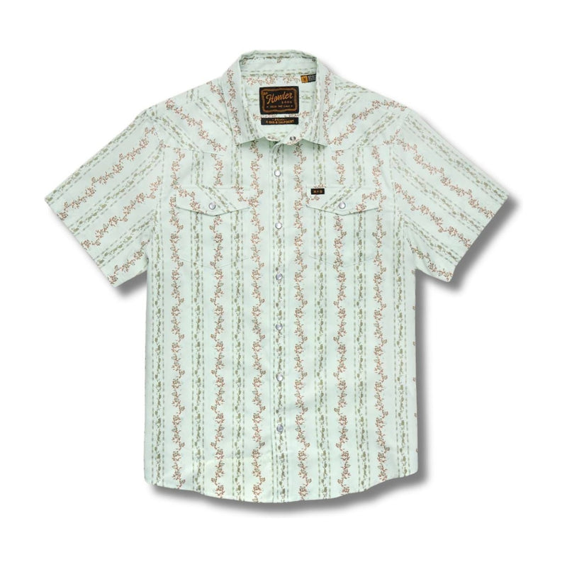 H Bar B Snapshirt - Hibiscus Ribbons – Mint