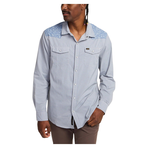 H Bar B Tech Longsleeve – Wild Rag: Blue Mirage