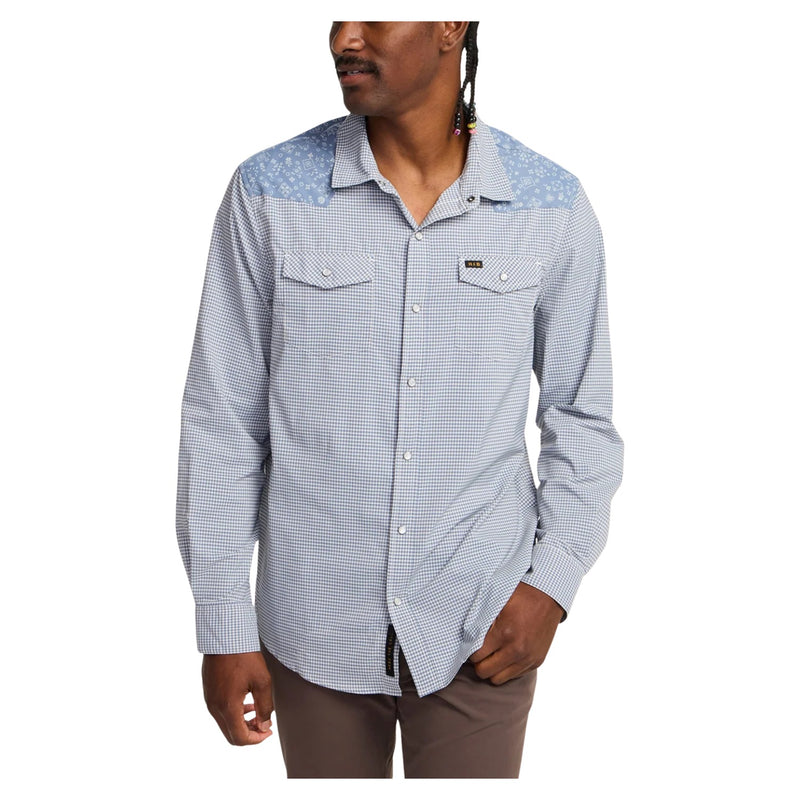 H Bar B Tech Longsleeve – Wild Rag: Blue Mirage