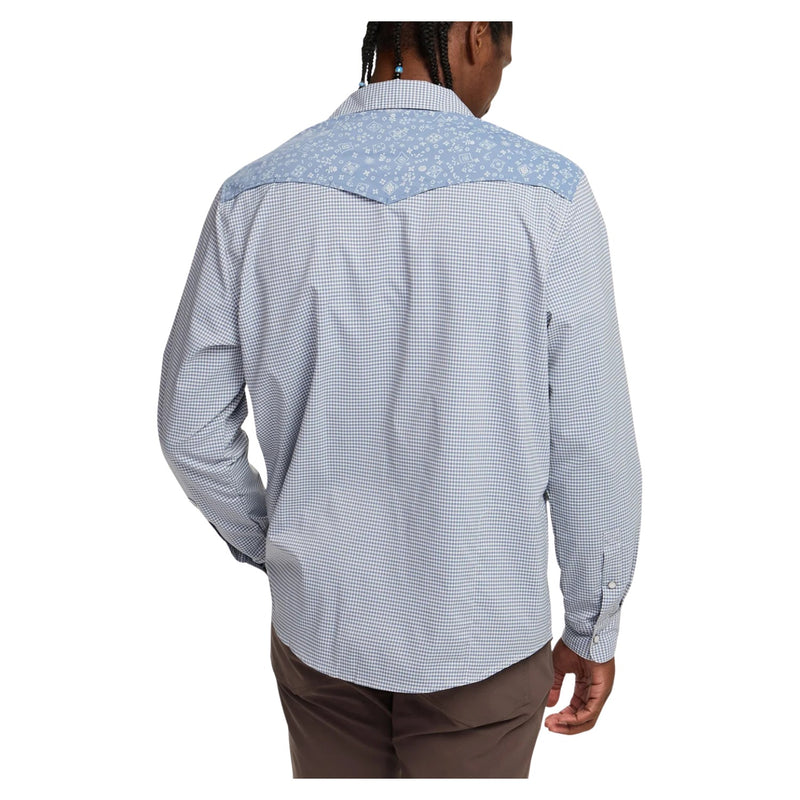 H Bar B Tech Longsleeve – Wild Rag: Blue Mirage
