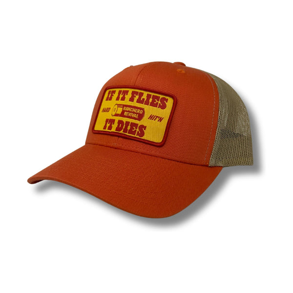 Hard Hit'n Mesh Hat – Rustic Orange/Khaki