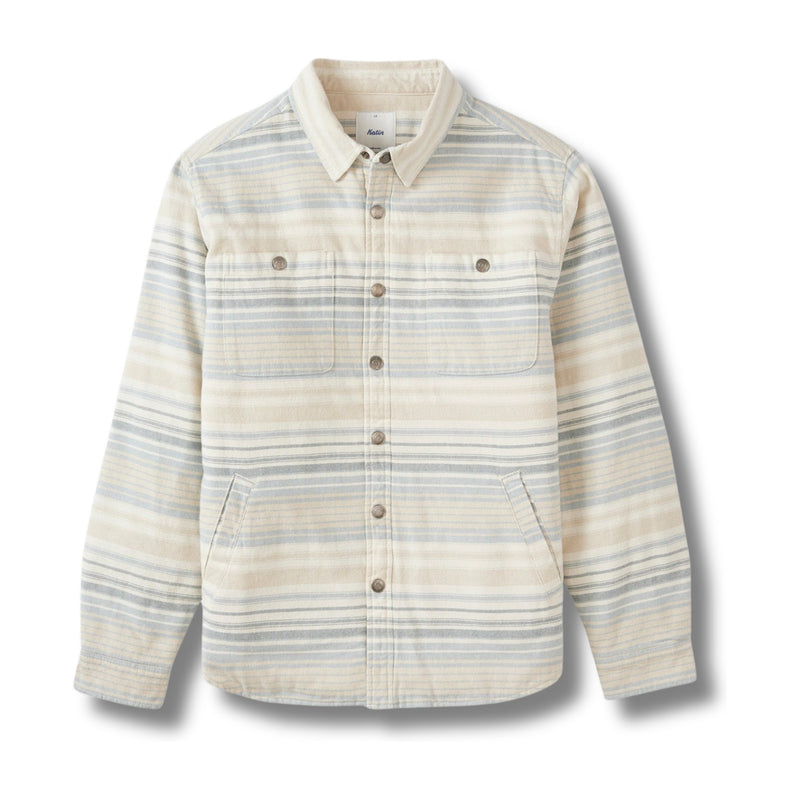Harold Stripe Jacket – Dusty Blue