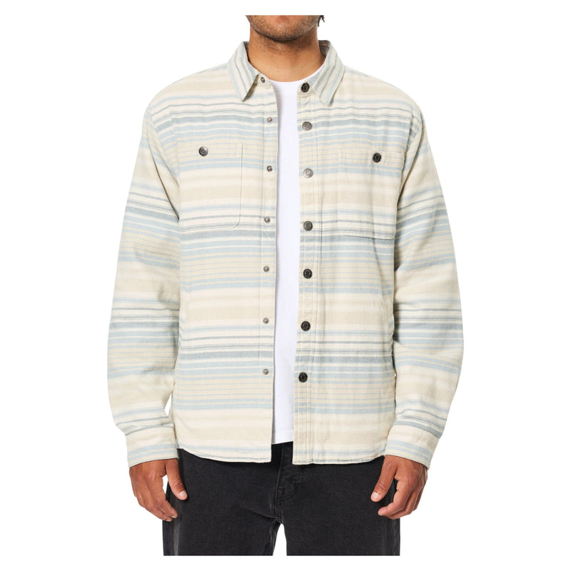 Harold Stripe Jacket – Dusty Blue