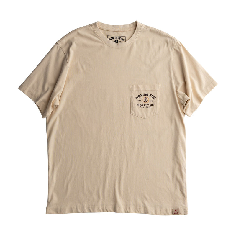 Having Fun Pocket Tee – Natural