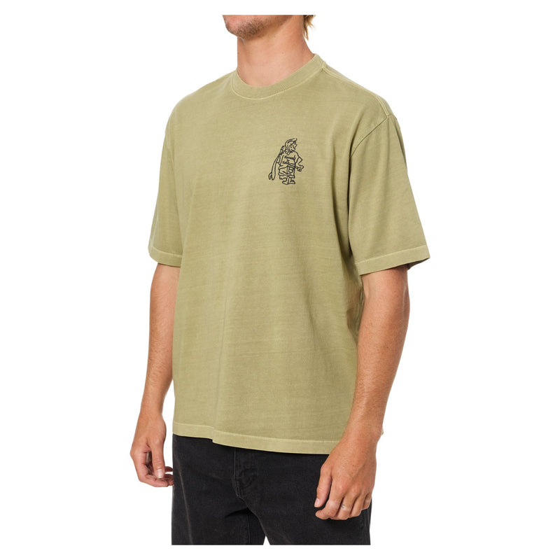 Hot Line Box Fit Tee – Covert Green