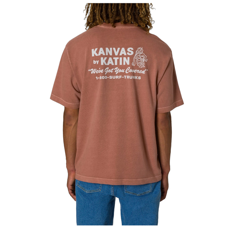 Hot Line Box Fit Tee – RED CLAY