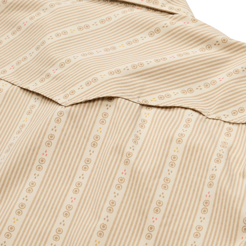 H Bar B Tech Longsleeve – Mosquero Stripe: Brown Rice