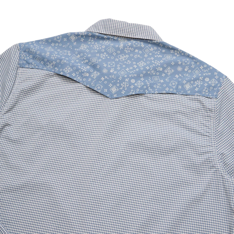H Bar B Tech Longsleeve – Wild Rag: Blue Mirage