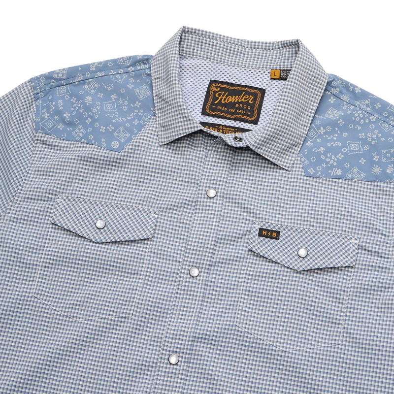 H Bar B Tech Longsleeve – Wild Rag: Blue Mirage