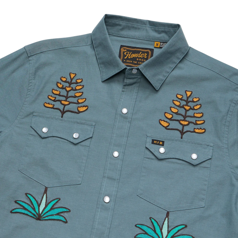 Crosscut Deluxe Snapshirt – Centuries: North Atlantic Blue
